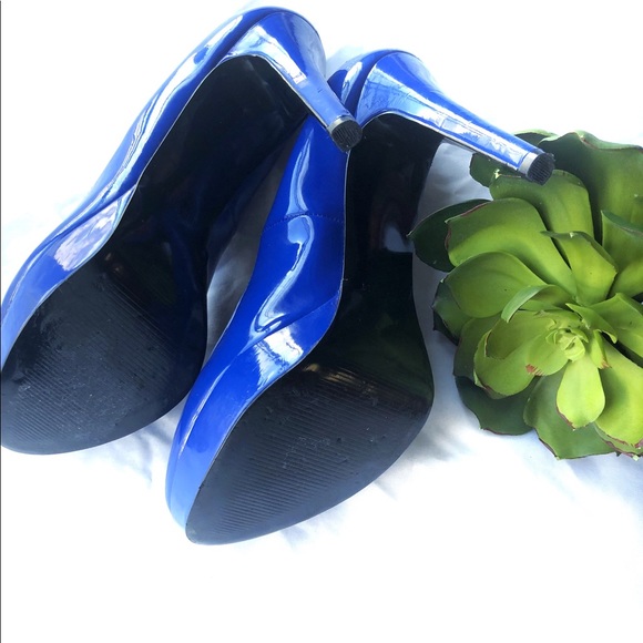 Nine West Heels Bright Blue Size 7 - Picture 5 of 6